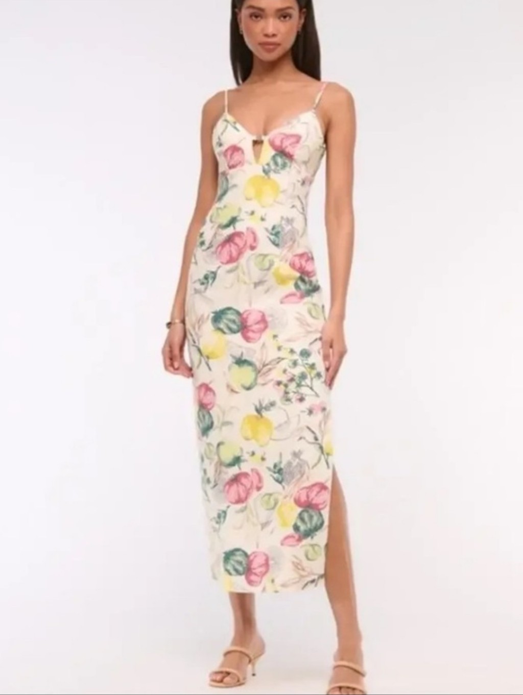 Nwt Abercrombie & Fitch Linen Midi Dress